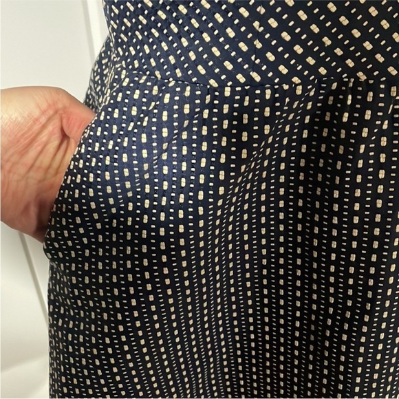 C. Luce Navy and cream Polka Dot Dress - Picture 3 of 11